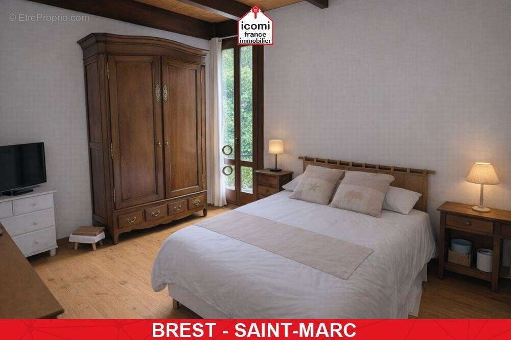 Finistere - brest (29200) - a vendre - propriete d'architecte de 150m² sur +700m² de terrain - 5 chambres - structure beton banc - photo 6