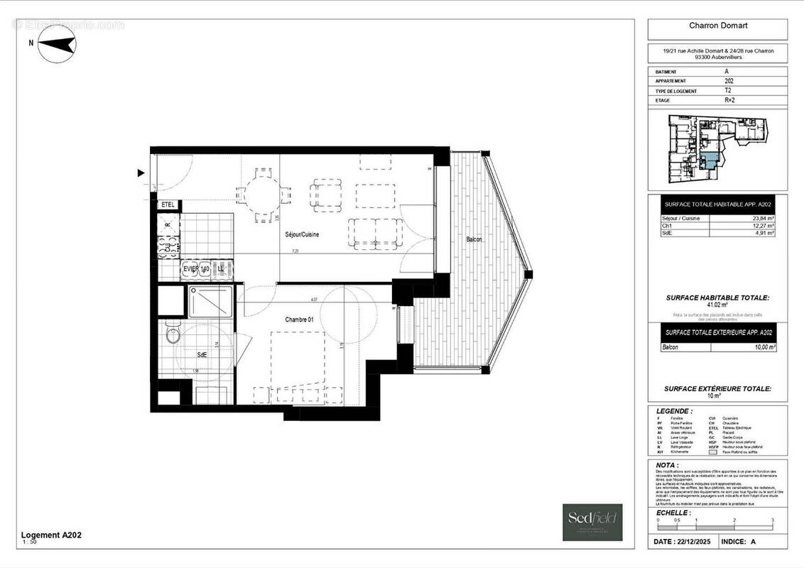 Appartement à AUBERVILLIERS