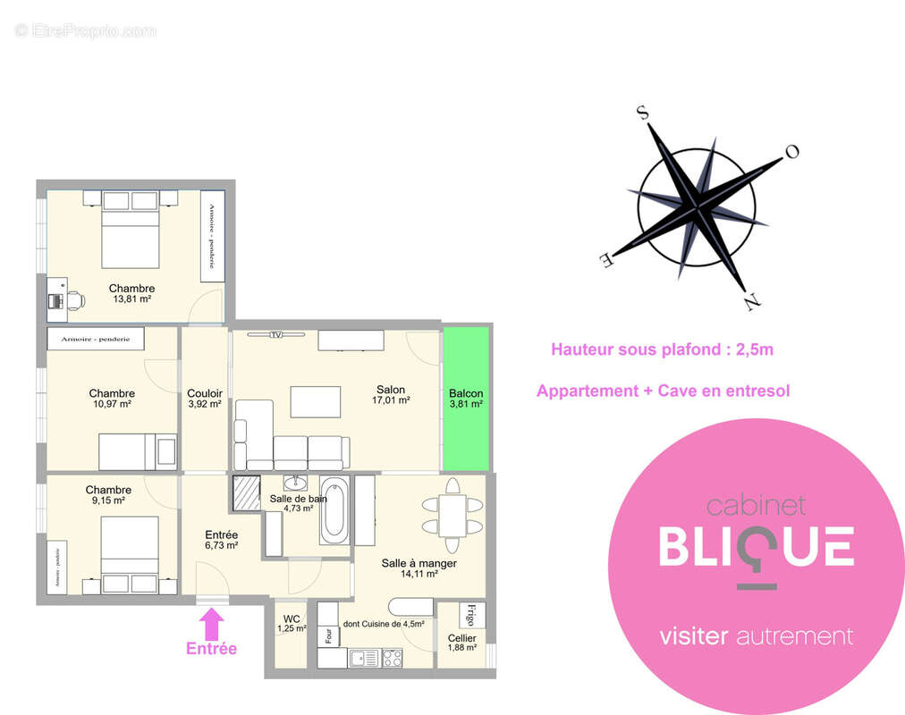 Appartement à VANDOEUVRE-LES-NANCY