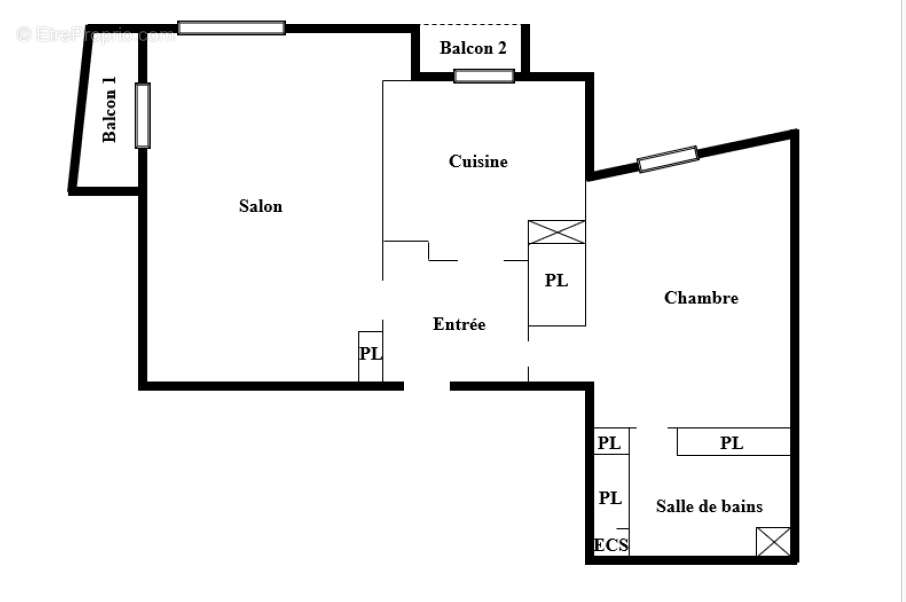 Appartement à PARIS-19E