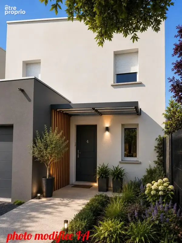 Coloris façade modifiée par l'IA - Maison à ROYAN
