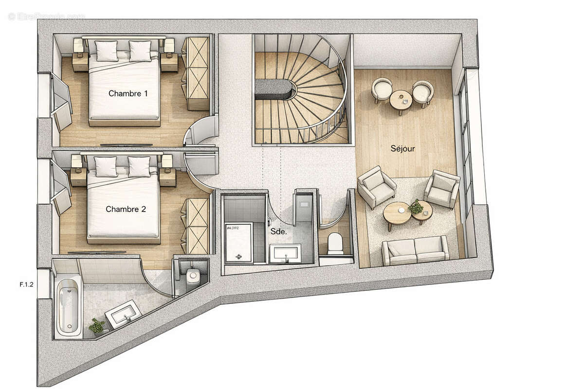 Loft industriel - photo 9