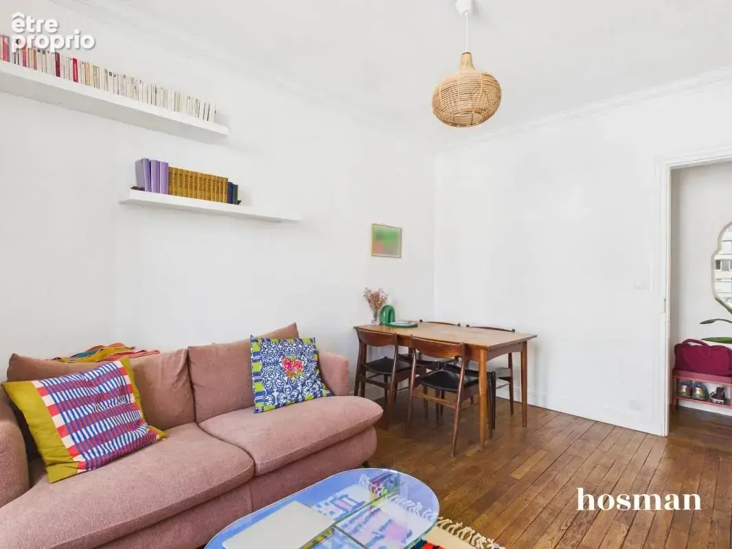 Paris 18ᵉ – 2 pièces avec ascenseur  37 m²  5ᵉ étage  calme & lumineux  cave - photo 7