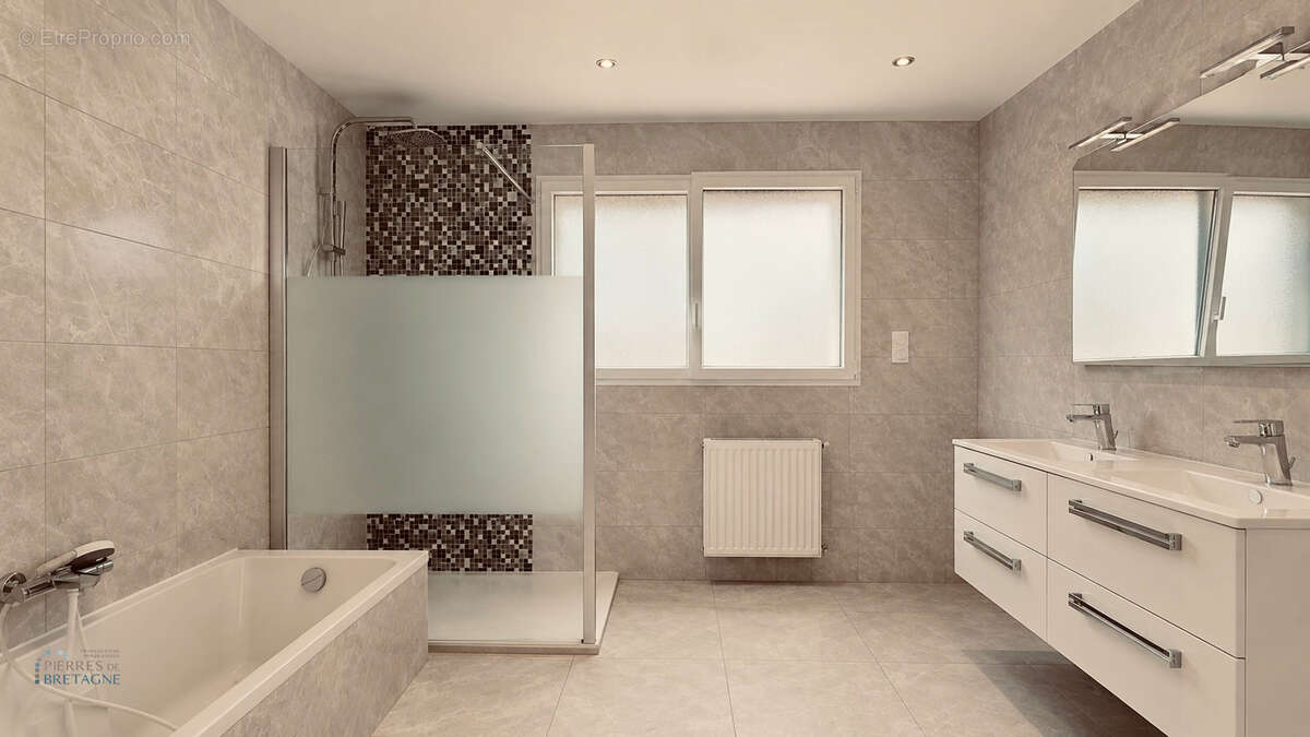 Maison contemporaine - 146,05 m2 - terrain 661 m2 - SAINT-RENAN - photo 9