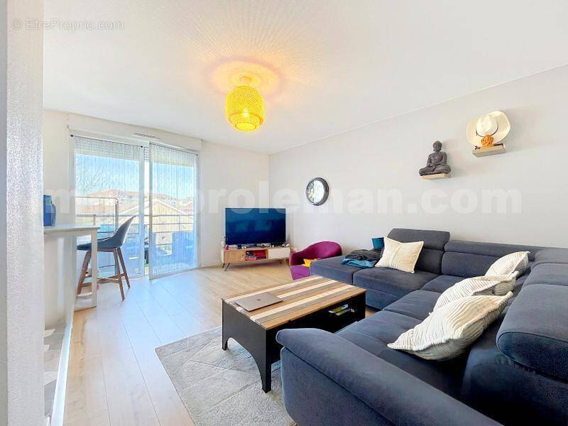 Appartement_T3_Ville-la-Grand_hyper_centre__proche_frontieres_Suisse_Commerces_Ecoles_Bus_Ceva_Tram_Gare_Cuisine_sejour_ - Appartement à VILLE-LA-GRAND