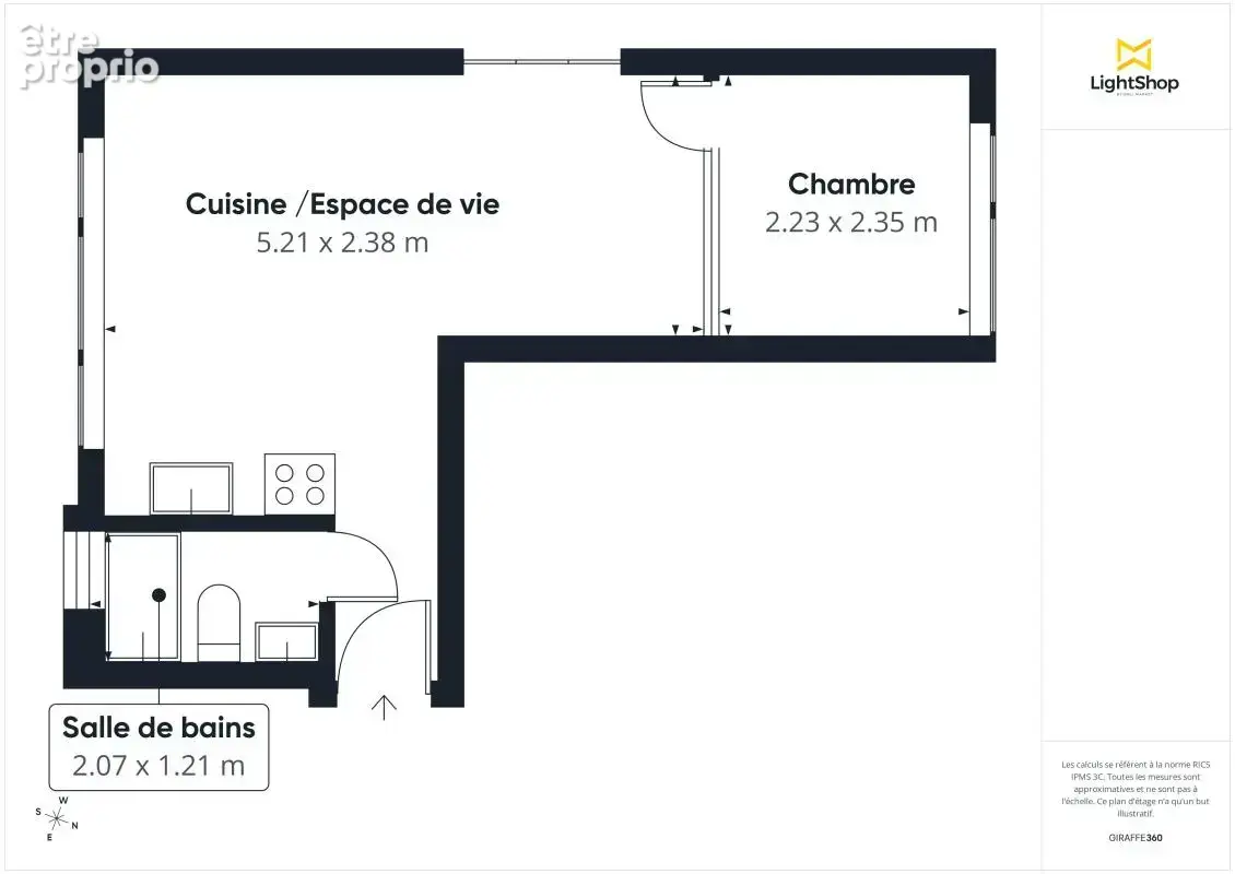 Coup de coeur! 2 pièces traversant & lumineux, 26m² - Rue Doudeauville, Paris 18 - photo 3