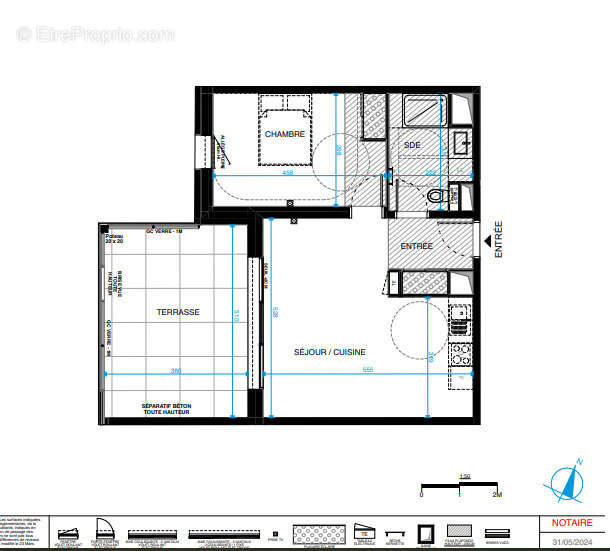 Appartement à SAINT-CLEMENT-DE-RIVIERE