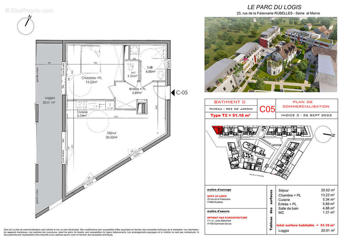 Appartement à RUBELLES