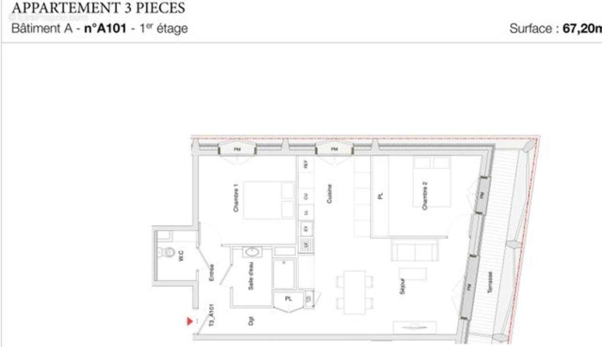 Magnifique appartement T3 - SAINT MARTIN DU TOUCH - photo 4