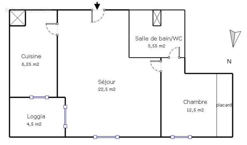 Beau t2 de 47m2 avec balcon secteur sainte anne - photo 9