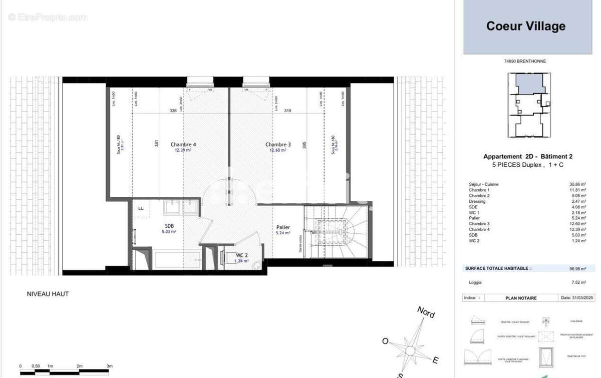 Appartement à BRENTHONNE