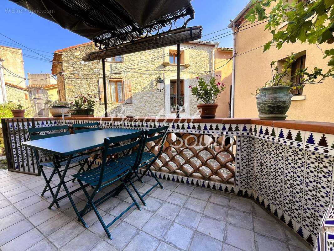 Maison de village, terrasses, garage, st jean pla de corts - photo 7
