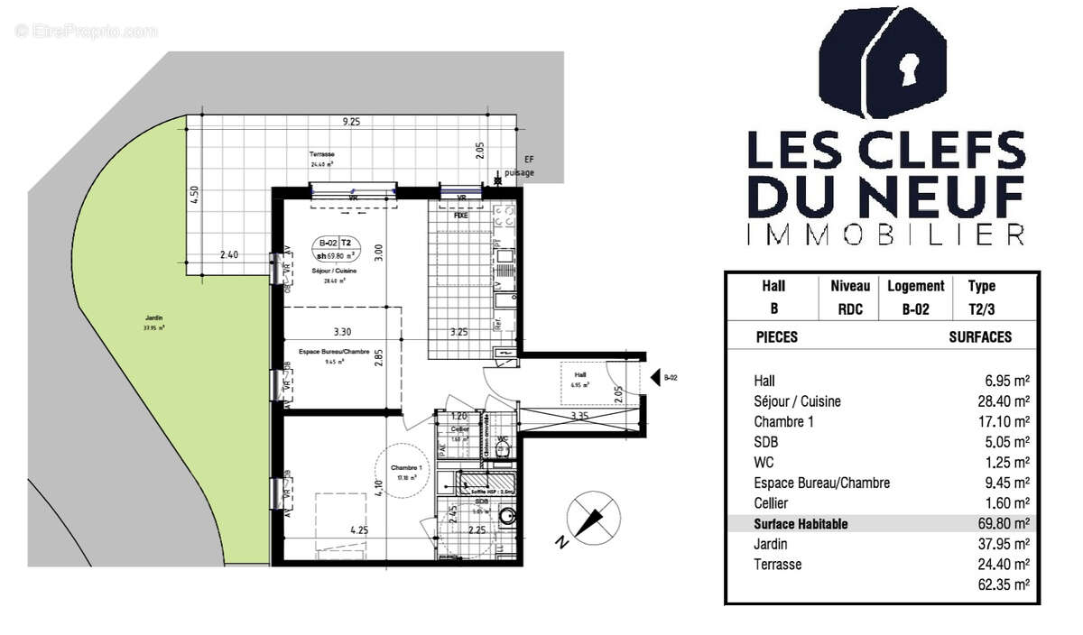 Appartement à VILLENEUVE-D'ASCQ