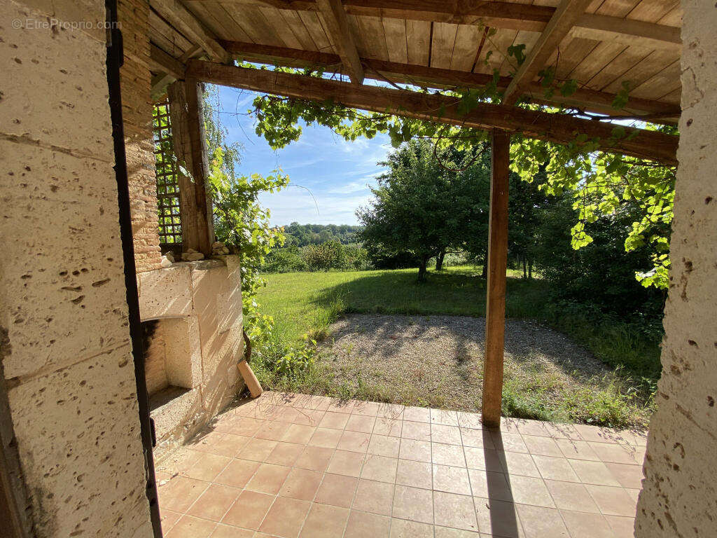 terrasse vue - Maison à AUBETERRE-SUR-DRONNE