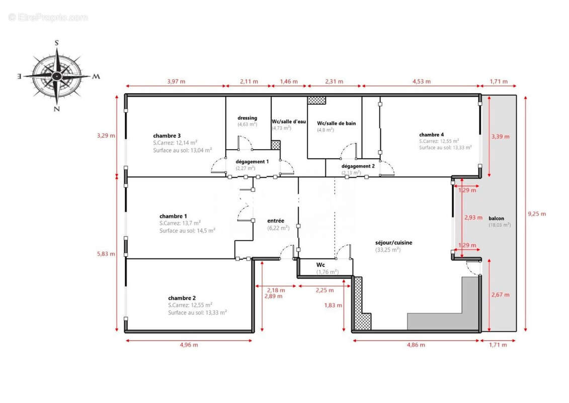 Appartement à MARSEILLE-8E