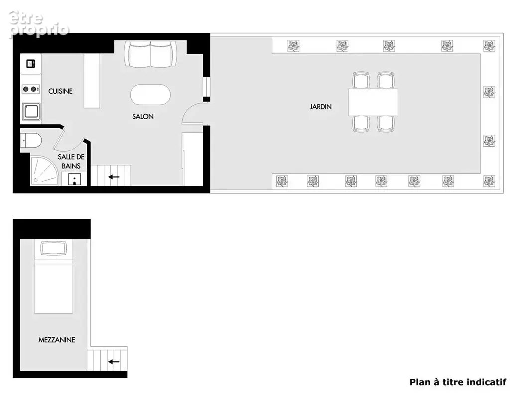 Paris 19ème : Studio en parfait état avec terrasse privative - photo 6