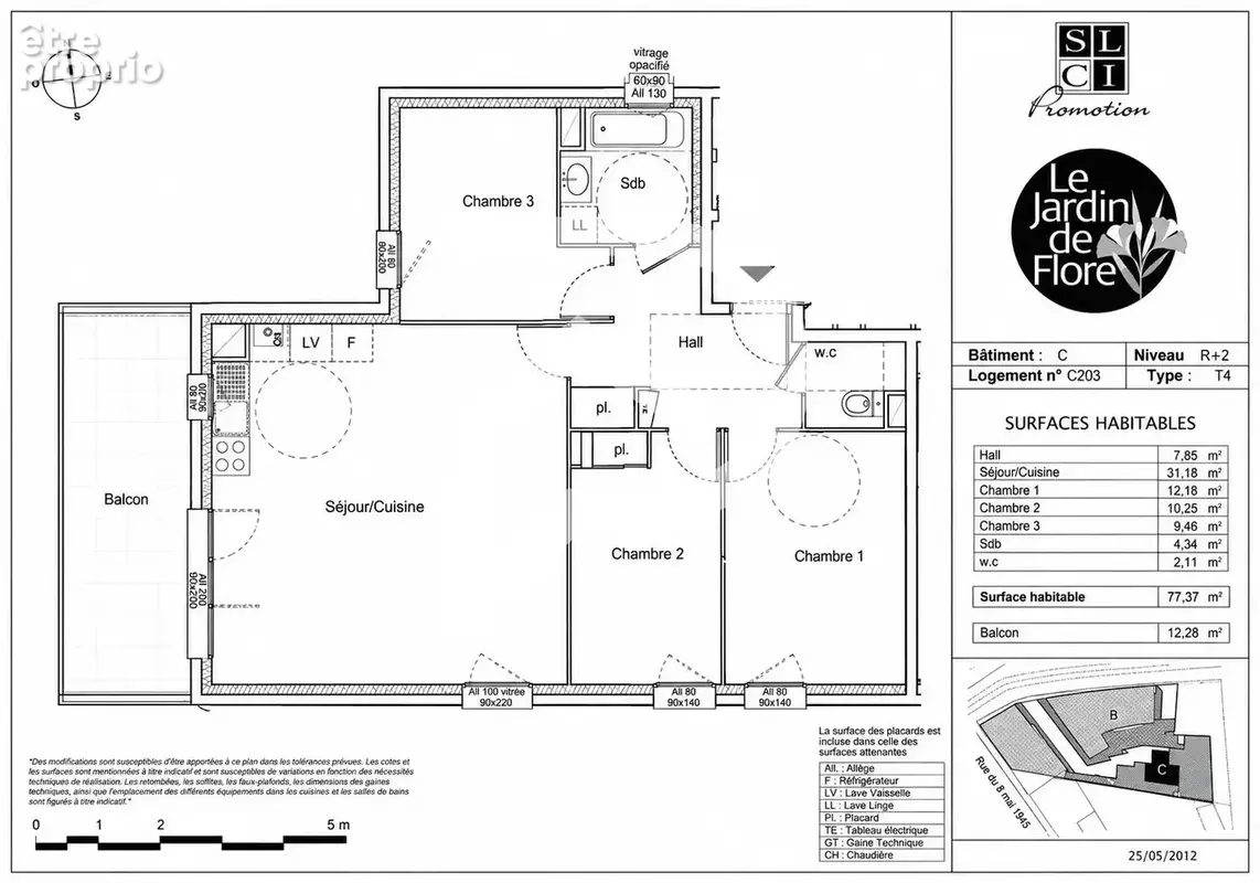 Meyzieu Gare - T4 de 78 M² - Terrasse, climatisation et double garage - photo 13