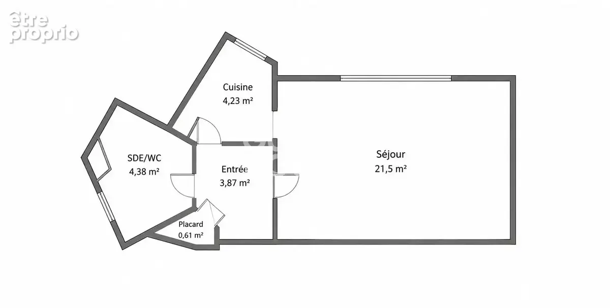 Appartement Chelles STUDIO VENDU LOUE 34.59 m2 - photo 5