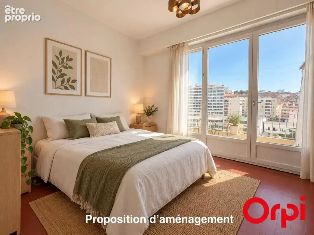 Appartement t3/4 marseille 13007 – dernier étage – vue mer panoramique – terrasse et balcons - photo 16