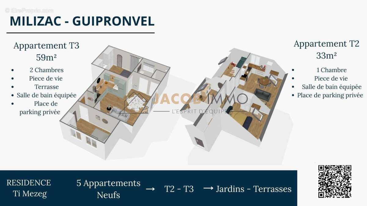 Appartement à GUIPRONVEL