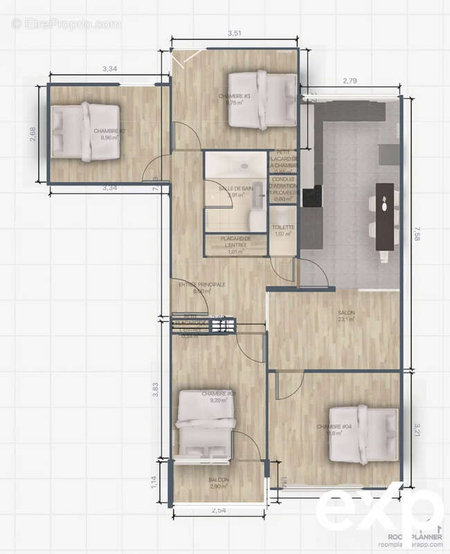 Appartement à SAINT-DENIS