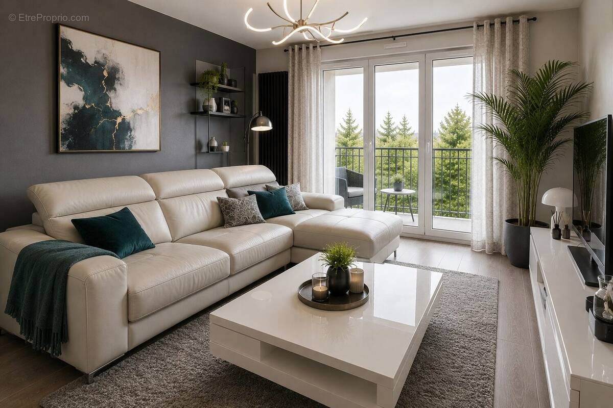 Séjour spacieux (photo d'illustration) - Appartement à CHANTELOUP-EN-BRIE