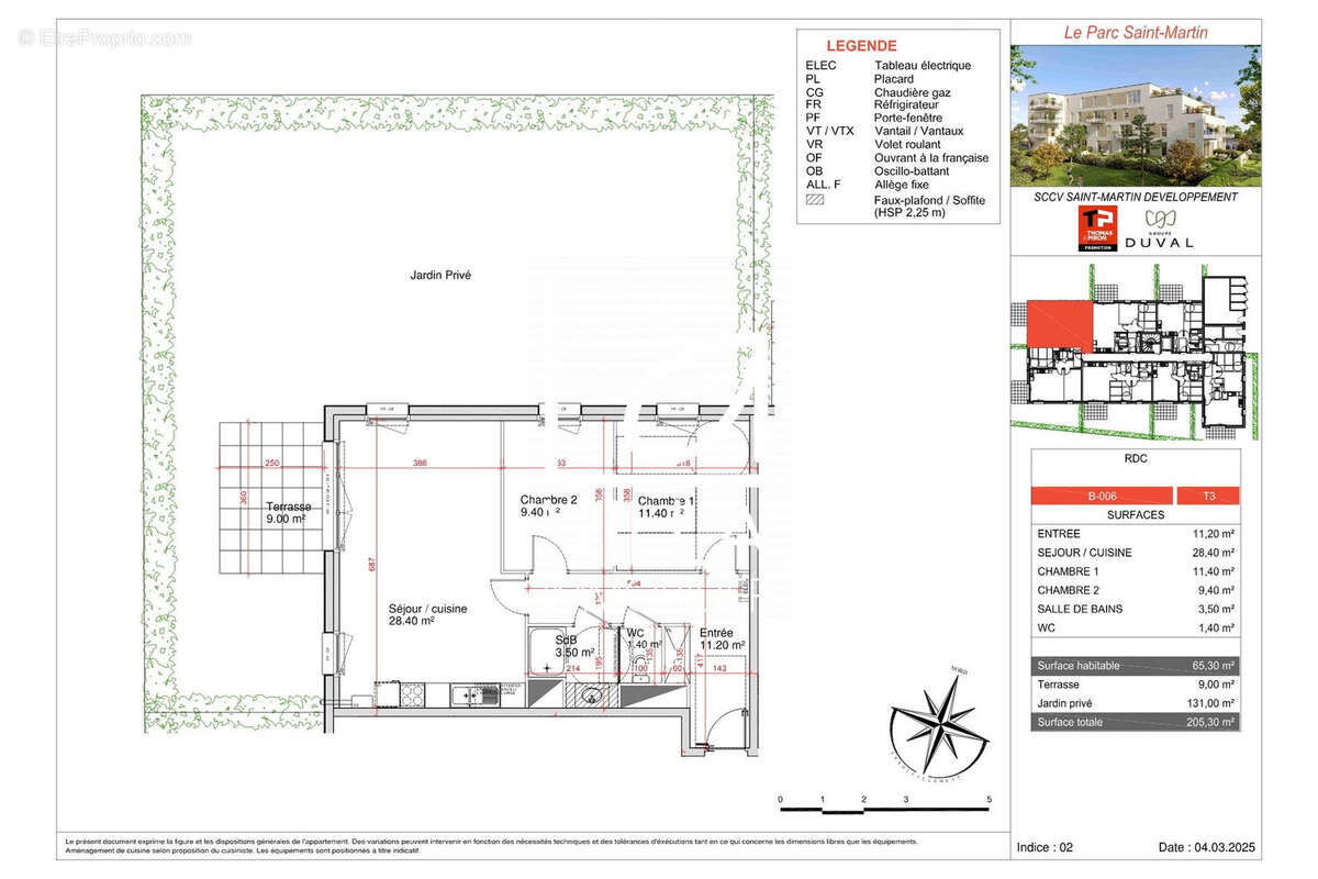 Appartement à SAINT-MARTIN-BOULOGNE