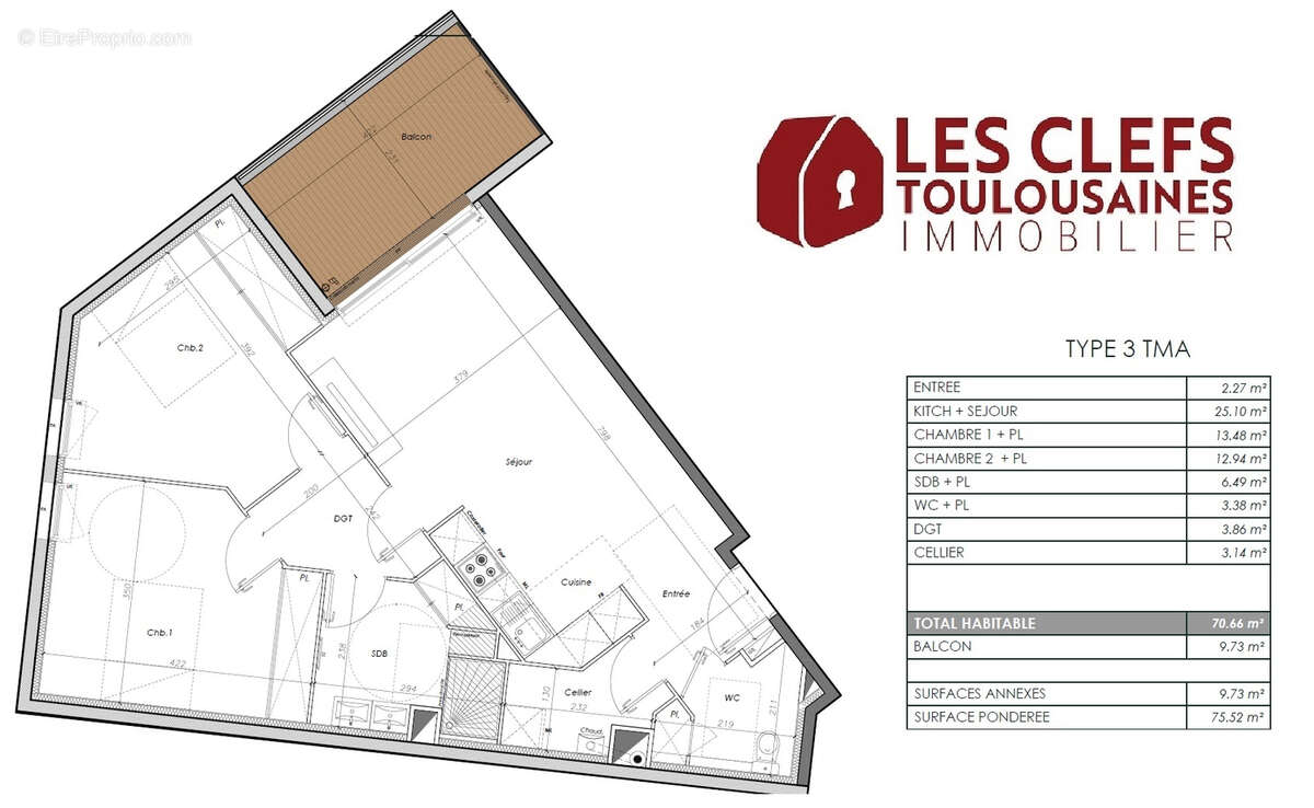 Appartement à TOULOUSE