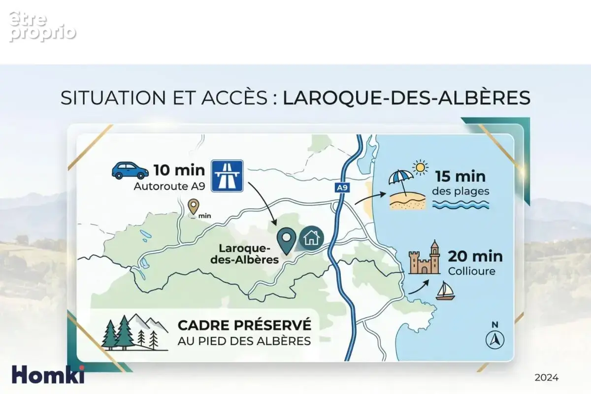 Exclusivité homki : superbe terrain à bâtir de 500 m² – piscinable & viabilisé – laroque-des-albères - photo 5