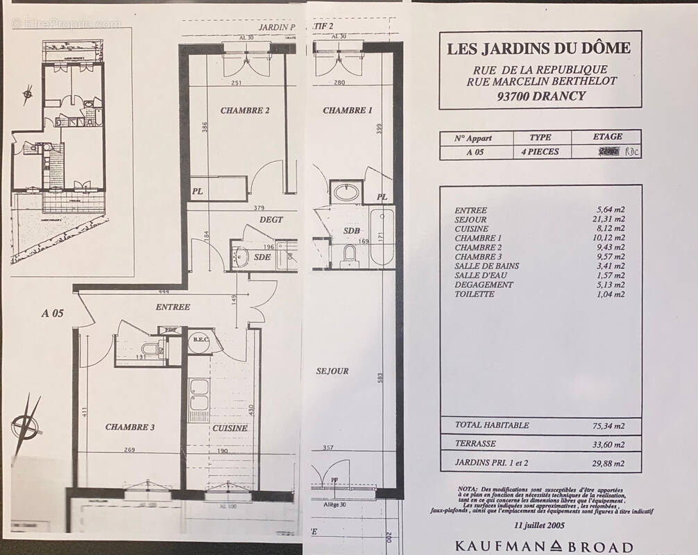 Appartement à DRANCY