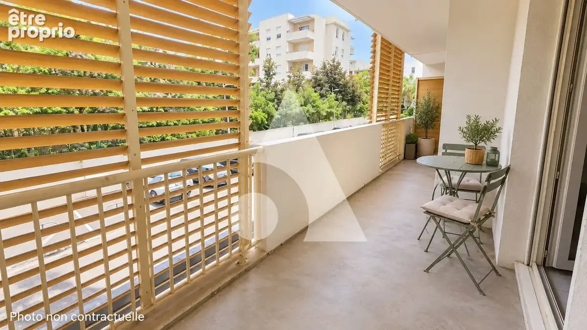 Montpellier euromédecine  2 pièces de 44 m² avec terrasse et parking - photo 4