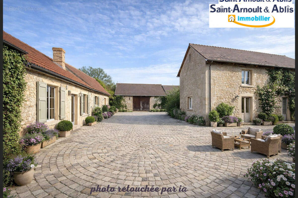 photo retouchée par IA - Maison à SAINT-ARNOULT-EN-YVELINES