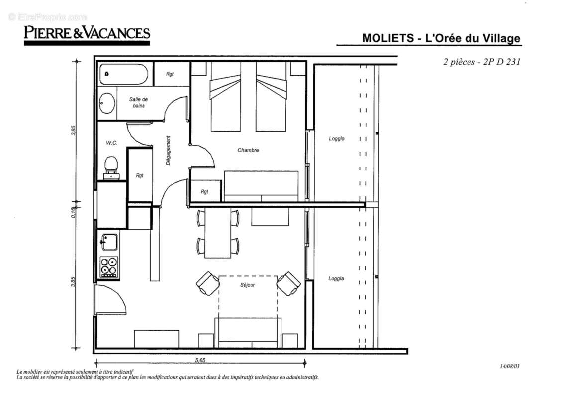 Appartement à MOLIETS-ET-MAA