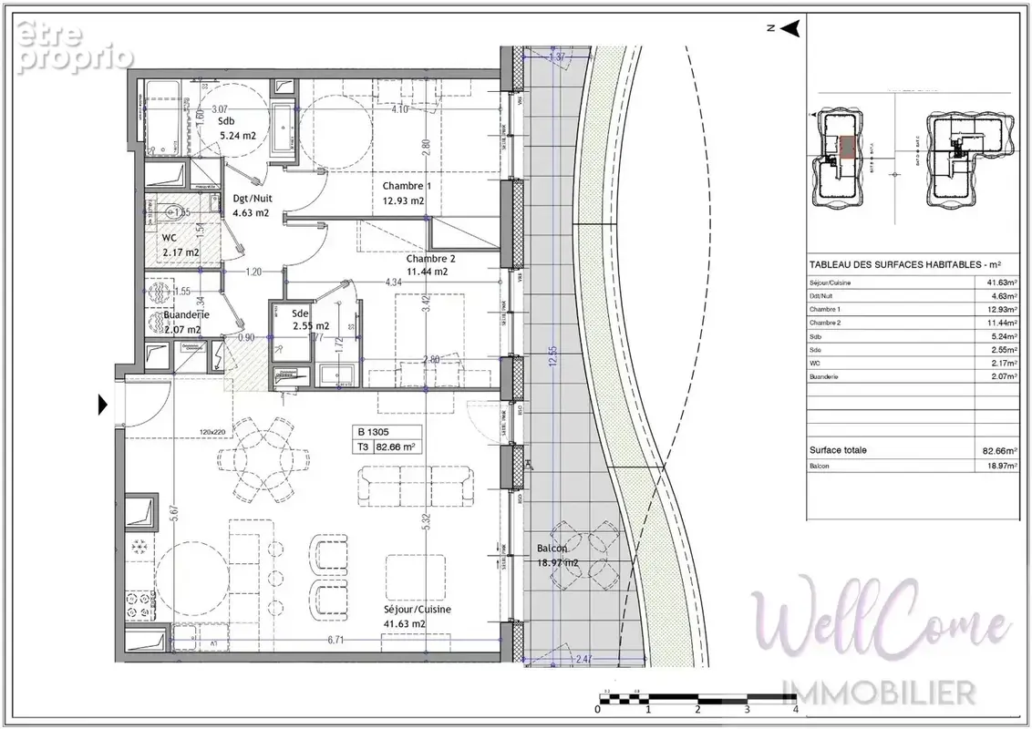 VEFA - Appartement T3 de 82m² en attique côté Sud (Box inclus) à Aix-Les-Bains ! - photo 4