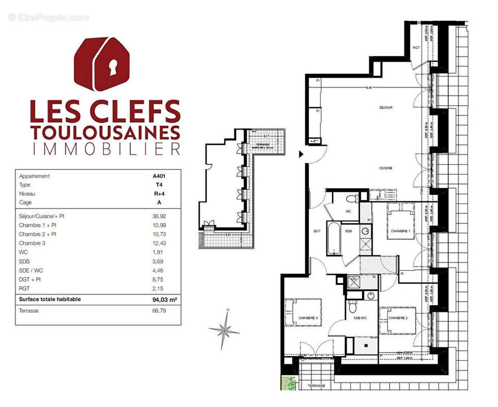 Appartement à QUINT-FONSEGRIVES