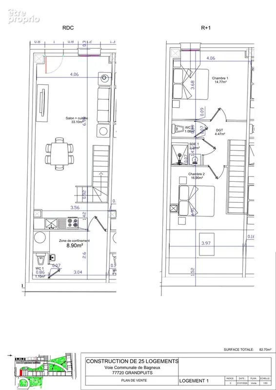 Maison 82.7 m2 LOT No1 - photo 1