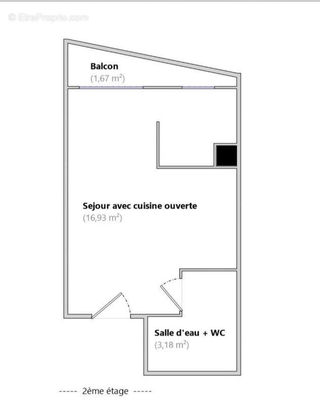 Studio rénové avec balcon, parking et cave – Hyper centre de Chelles (77) - photo 4