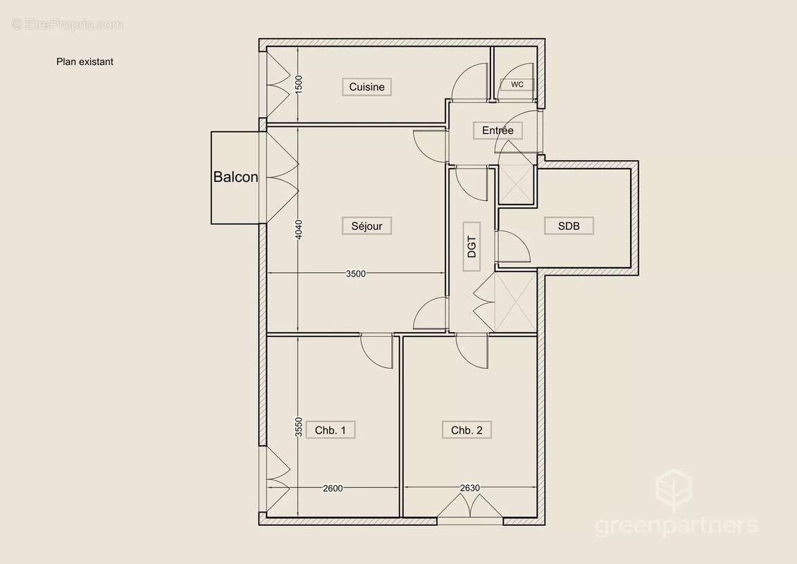 Appartement à PARIS-20E