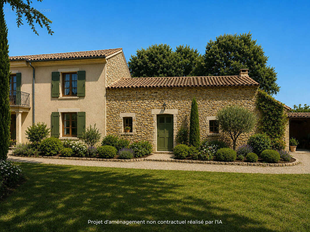 Ensemble immobilier de 173m2 sur 2361m2 de terrain à Saint André d'Olérargues - photo 3