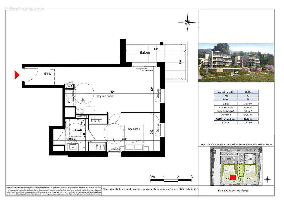 Appartement à EVIAN-LES-BAINS