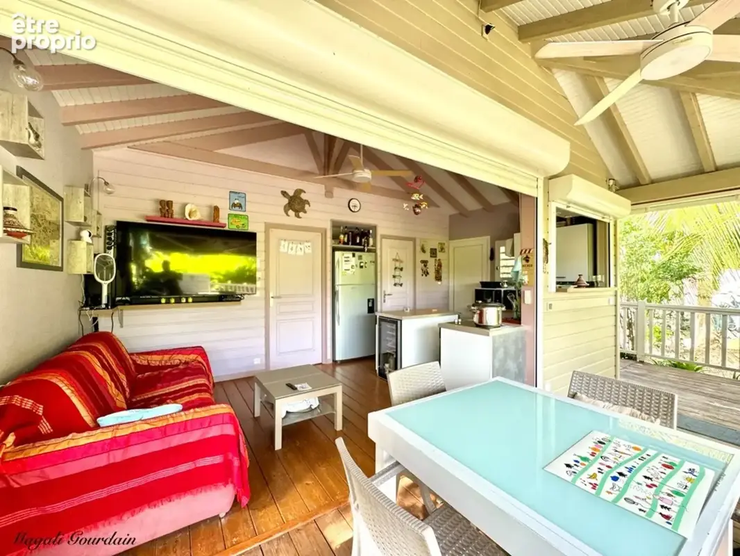 A vendre - bungalow entierement meuble et equipe avec terrain de 575m2 – saint francois - photo 2