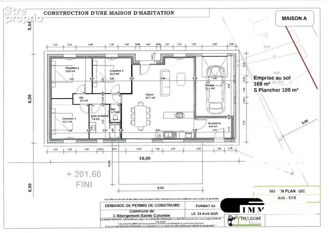 Terrain 895 m² à vendre à L'abergement-Sainte-Colombe (71370) - photo 8