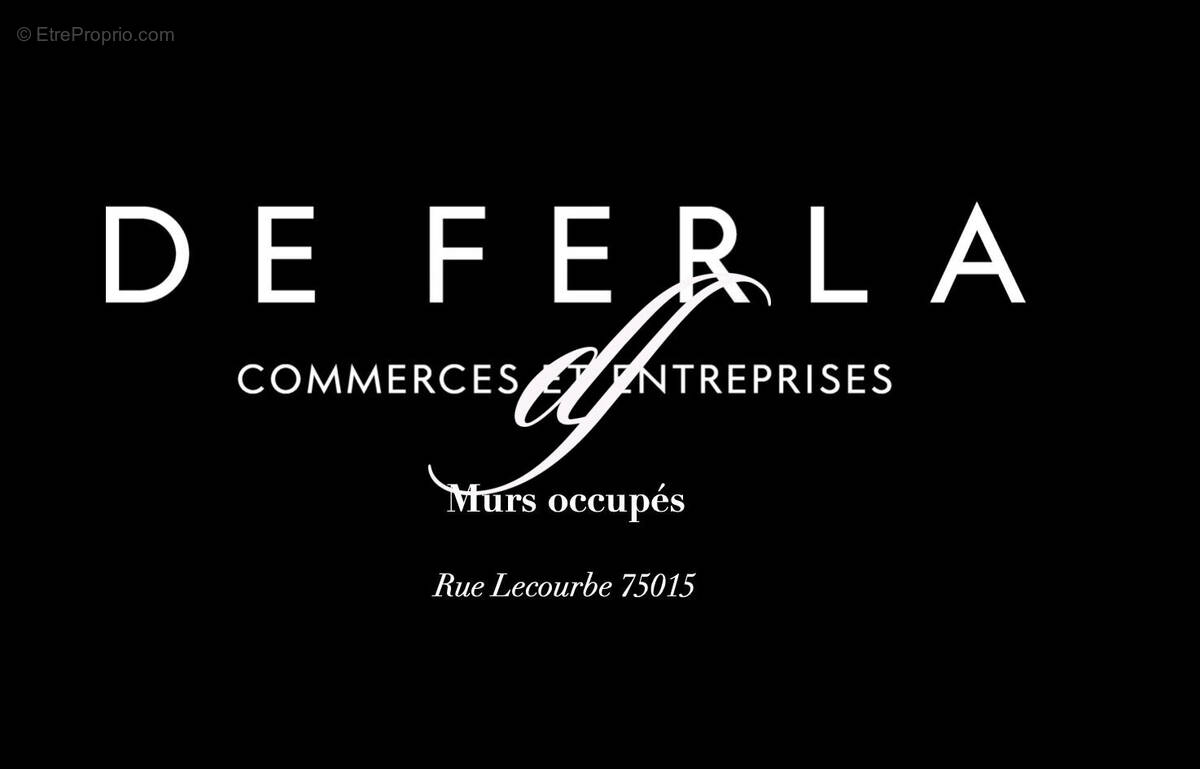 Commerce à PARIS-15E