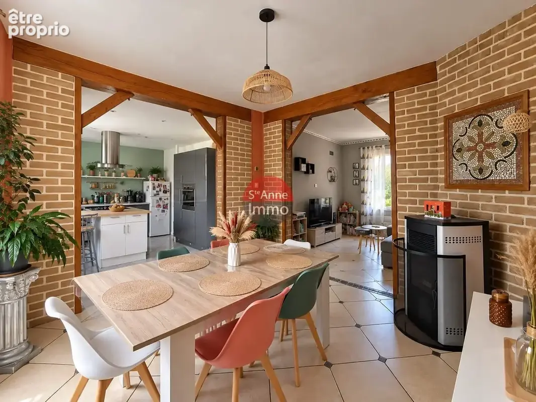 Champien - 96m2 - 3 chambres - 1 bureau - garages - jardin - terrasse - cave - photo 2