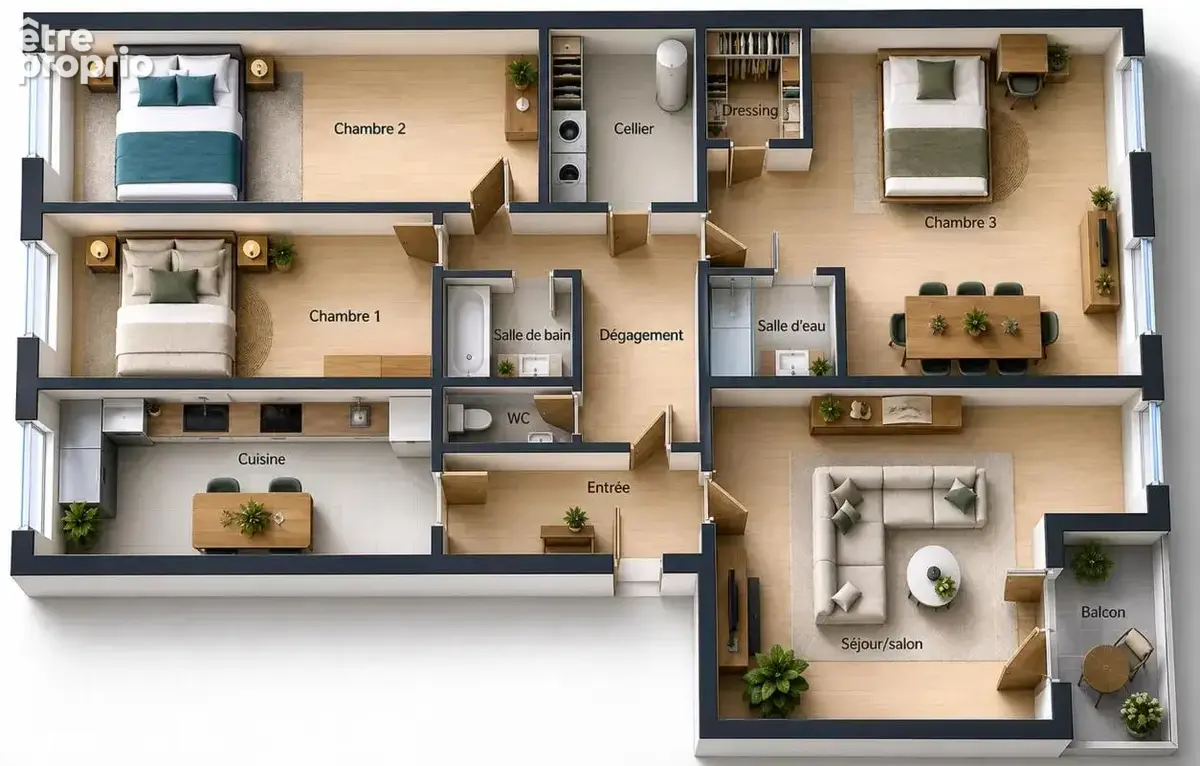 Appartement T5 de 106 m² situé à Dinan - photo 13
