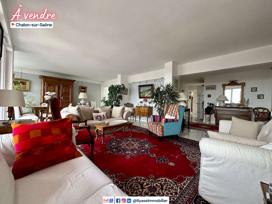 T4  130 m2  double balcon  chalon s/s - photo 5