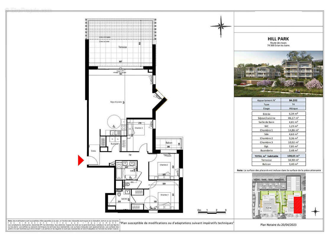 Appartement à EVIAN-LES-BAINS
