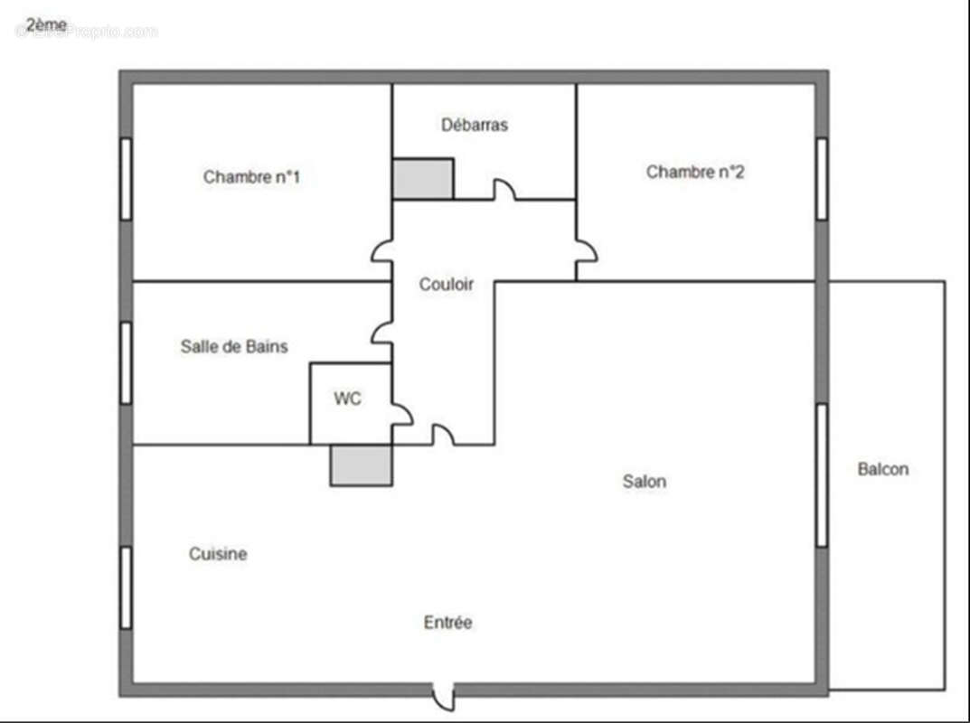 T3 Angers les Justices 59m² - photo 14