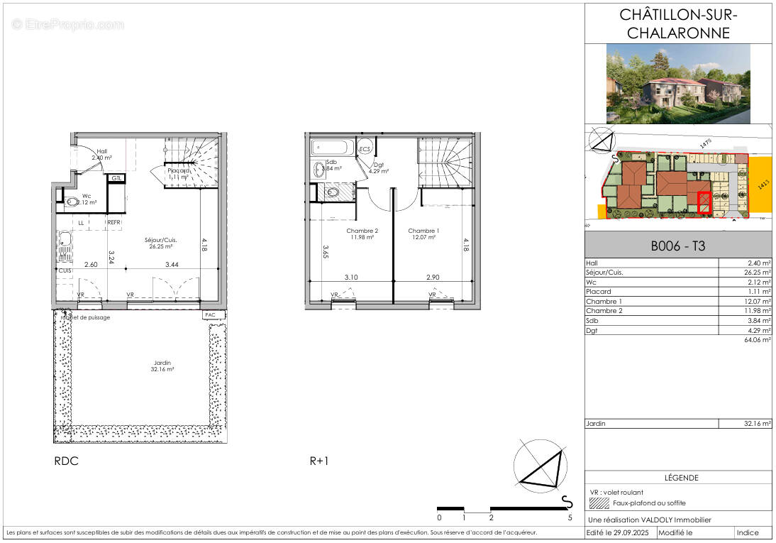Appartement à CHATILLON-SUR-CHALARONNE