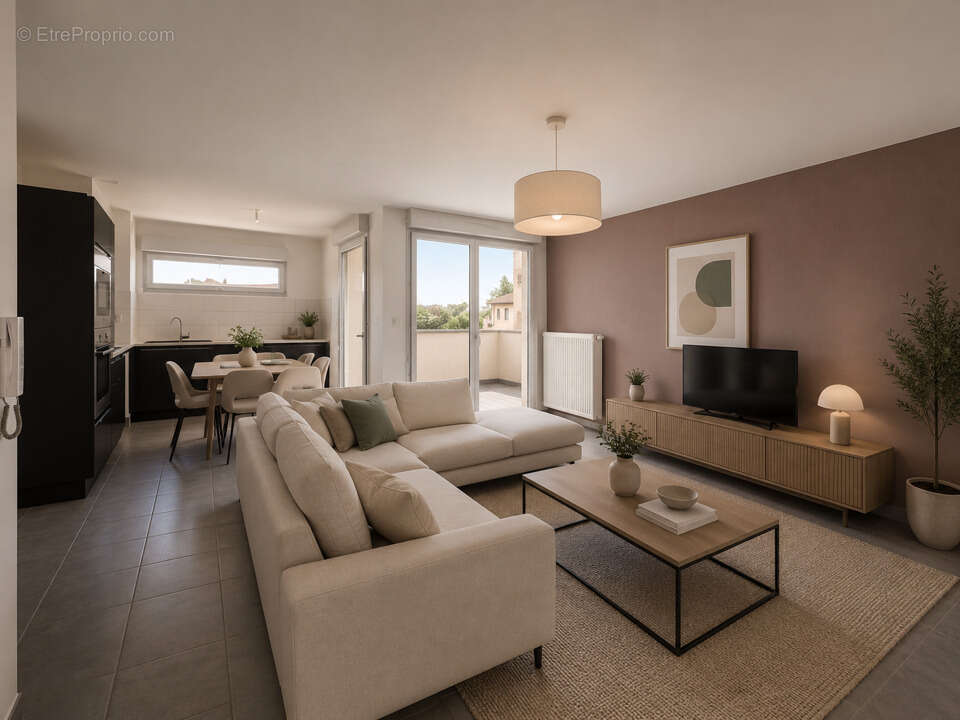 Appartement  3 Pièces 62m2 à vendre (Norme RT 2012) - photo 2